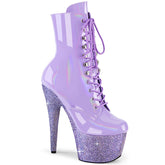 7 Inch Heel BEJEWELED-1020-7 Lavender Holo